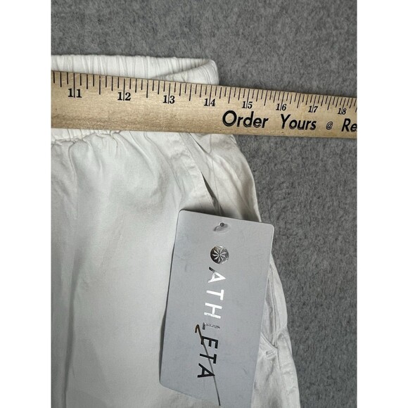 Athleta Paradise Mid Rise Wide Leg Pant For Women,  Size M, Petite White - Picture 9 of 11